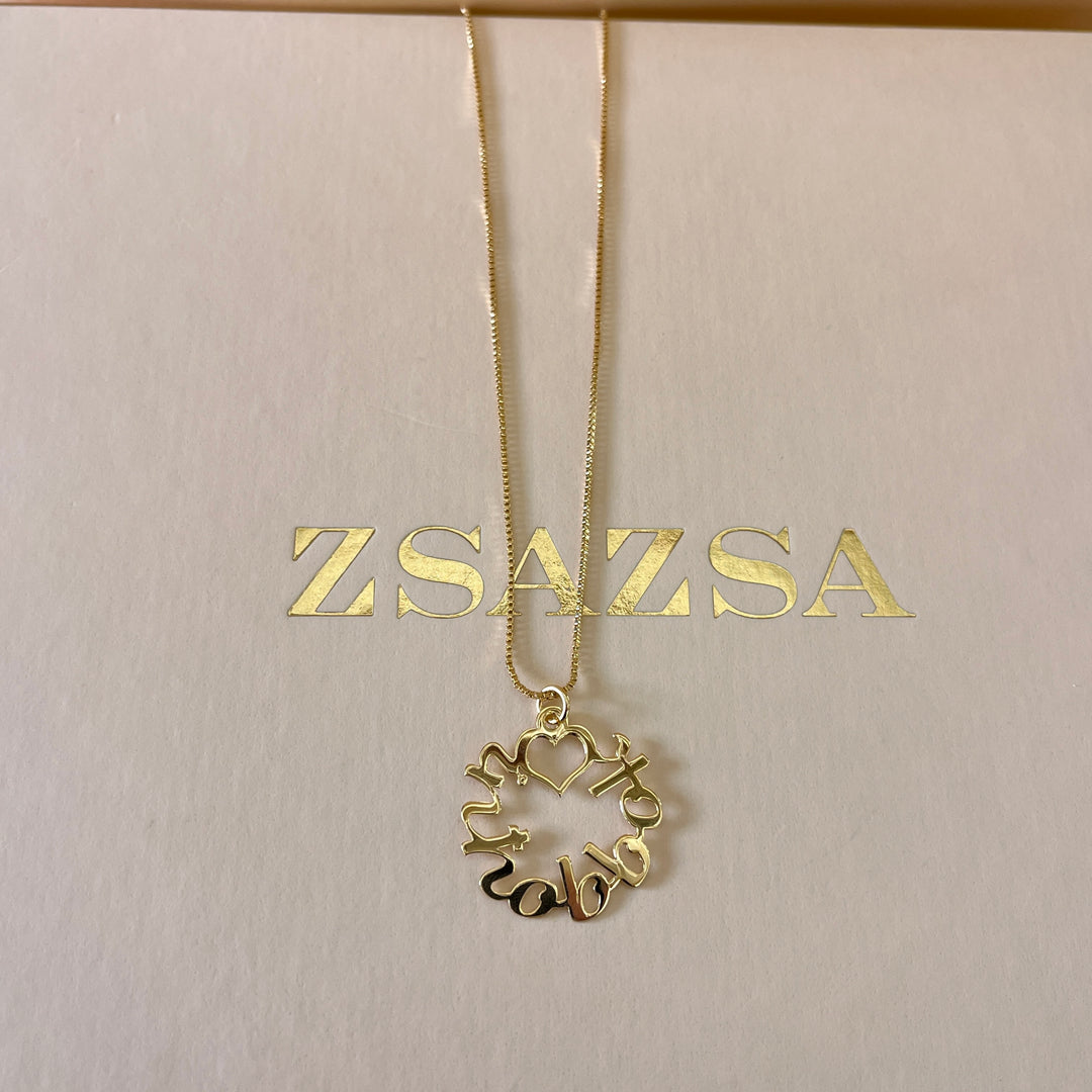 Inħobbok gold plated necklace