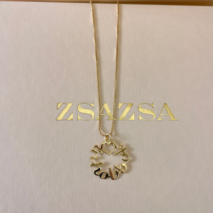 Inħobbok gold plated necklace