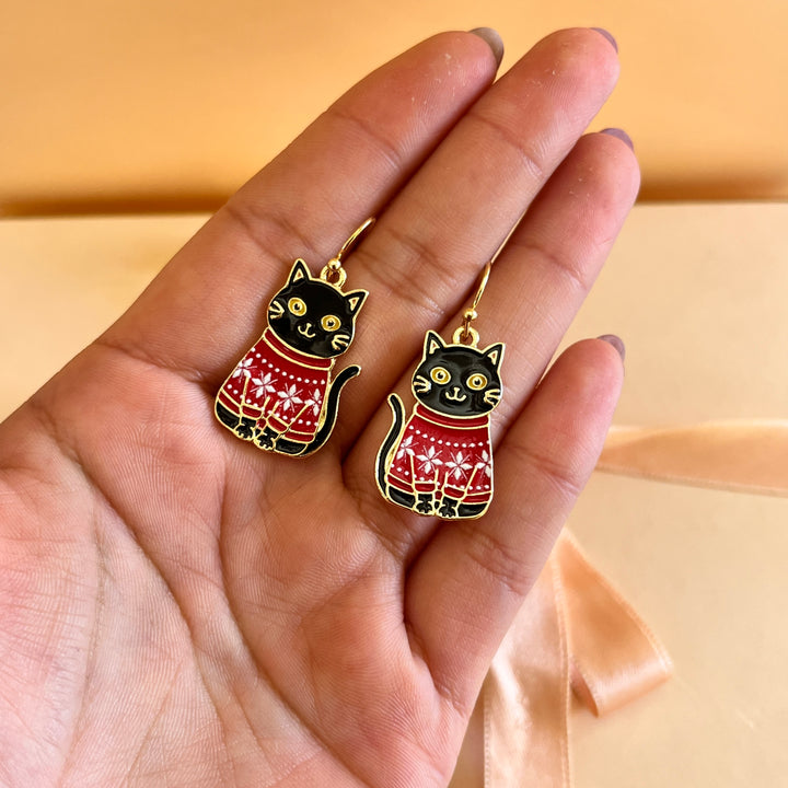 Red Christmas cat hooks