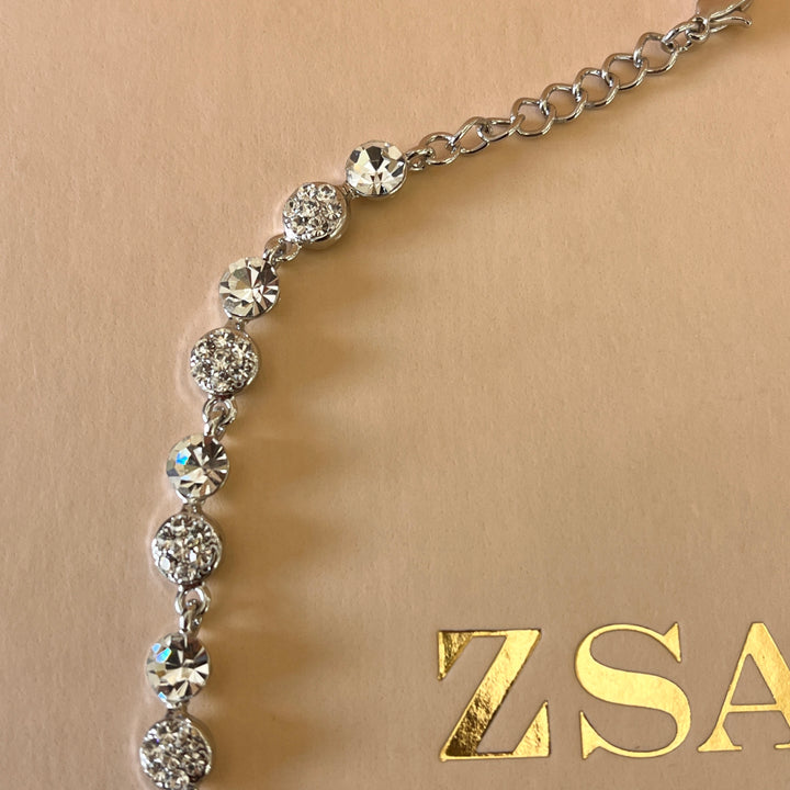 Swarovski crystal white gold plated necklace