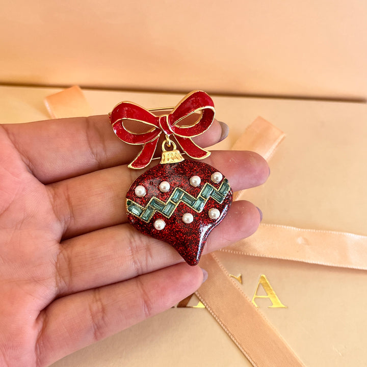 Dark red Christmas bauble