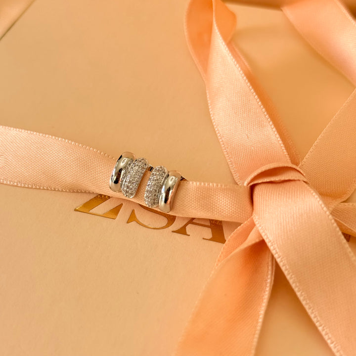 Dainty zircone silver studs