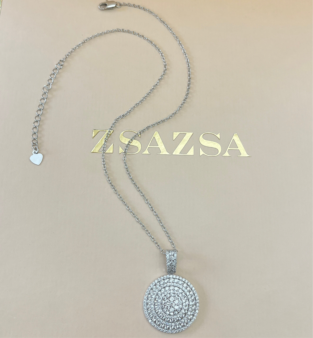 Silver zircone set