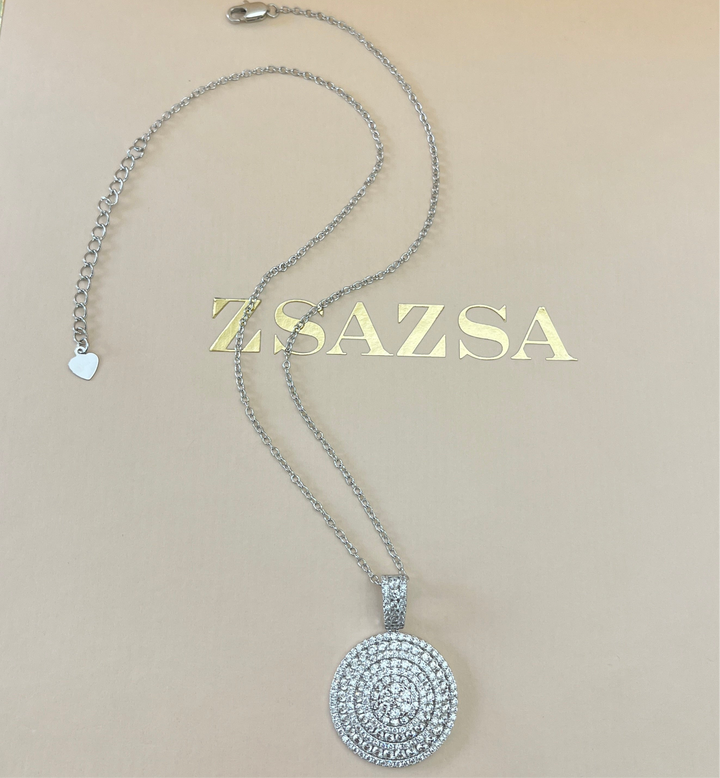 Silver zircone set