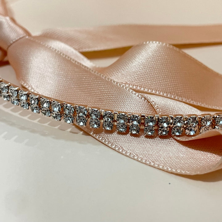 Rose gold Delicate 2 row headband