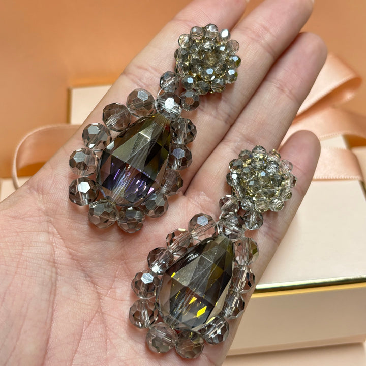 Grey earrings