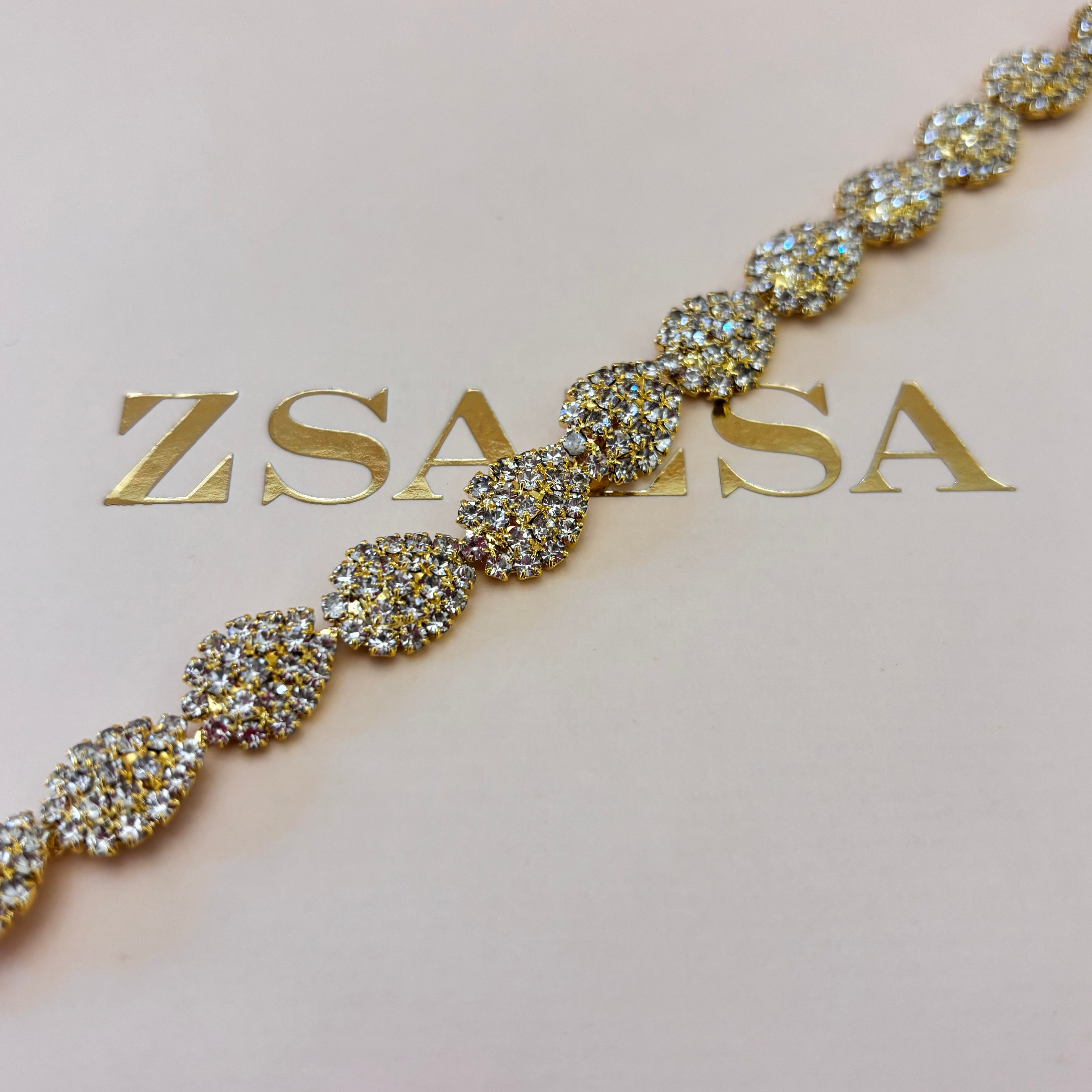 Elegant rhinestone bracelet