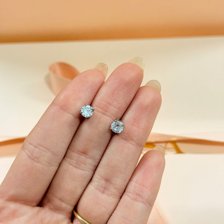 Tennis zircone silver earrings and bracelet