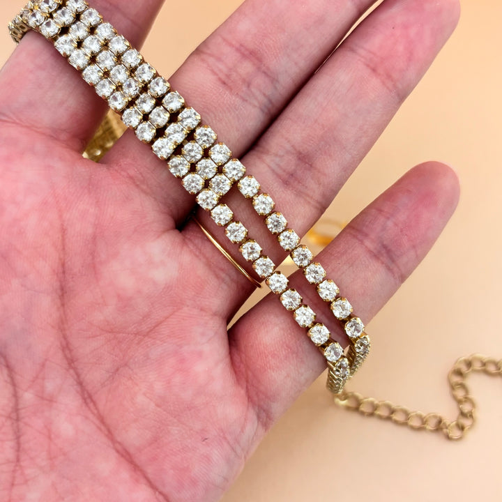 Rhinestone choker