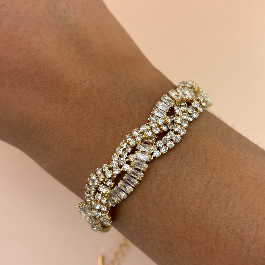 Baguette rhinestone set