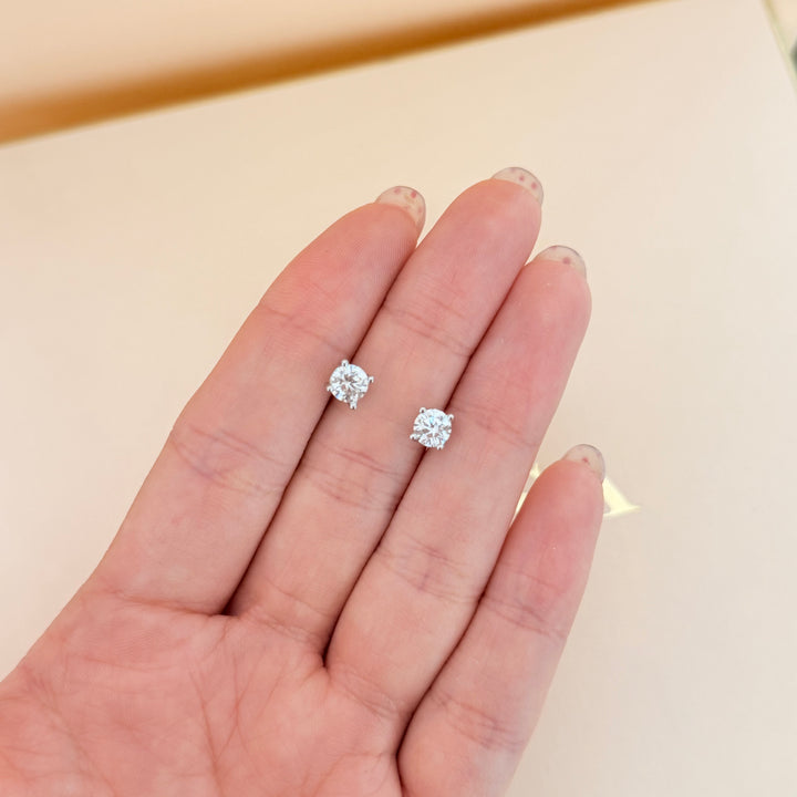 Tennis zircone silver earrings and bracelet