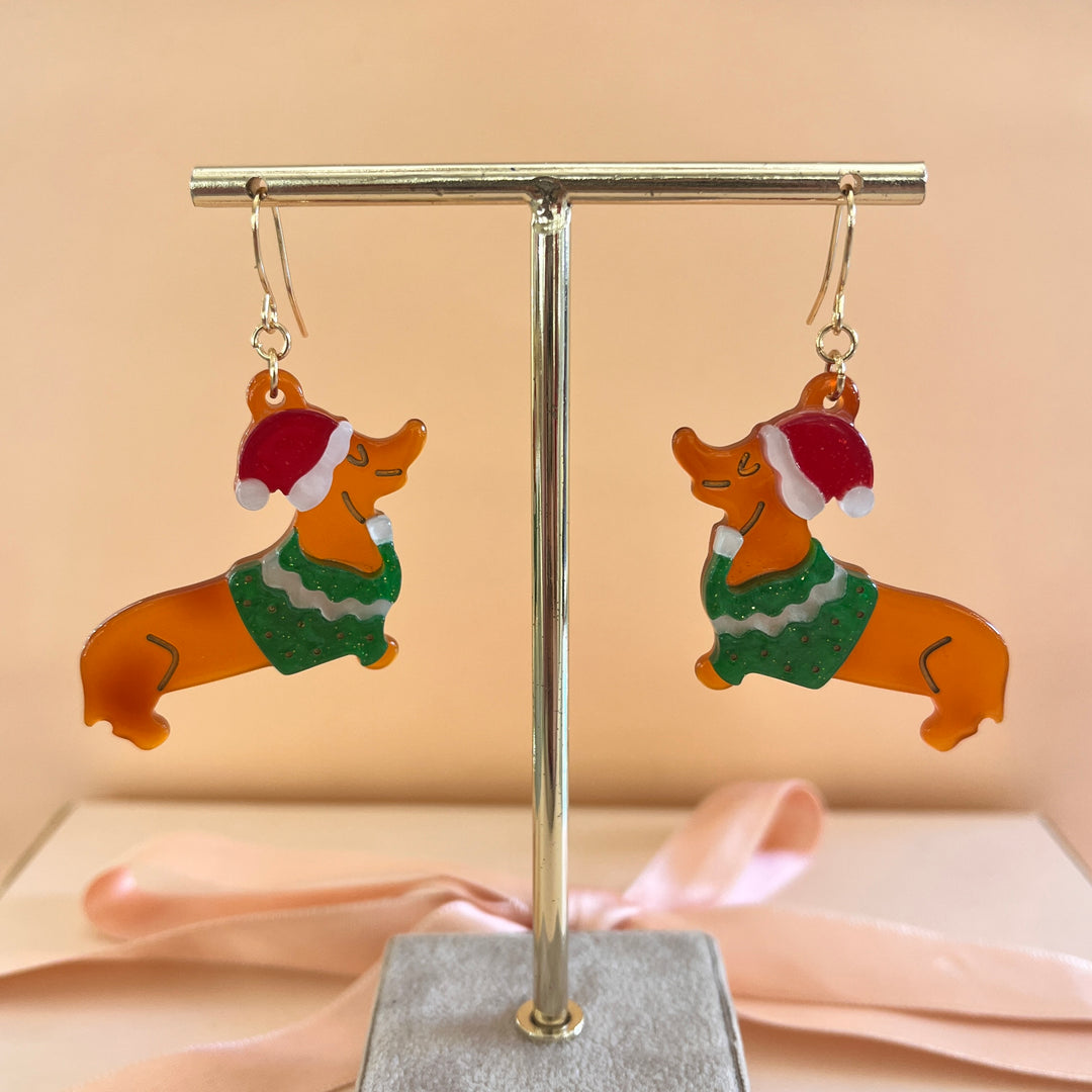 Christmas Dachshtund hooks