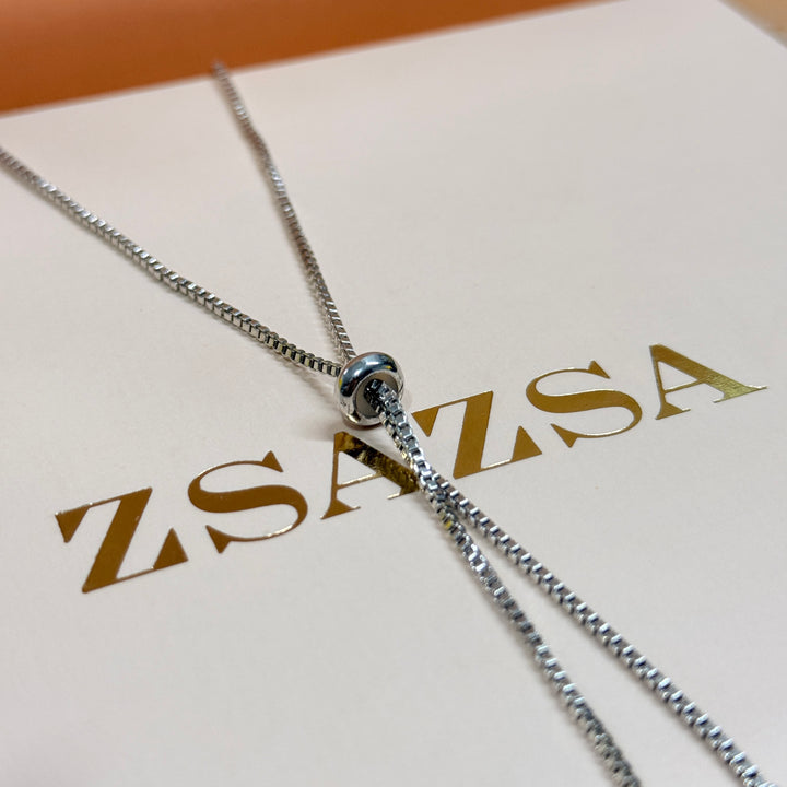Marquise zircone adjustable choker