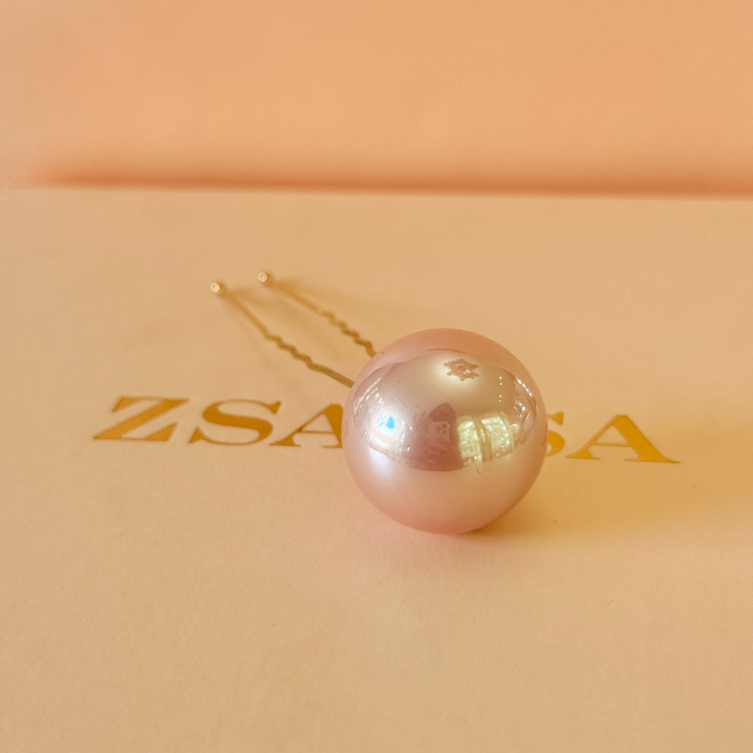 Pearl Simple hair gold pin