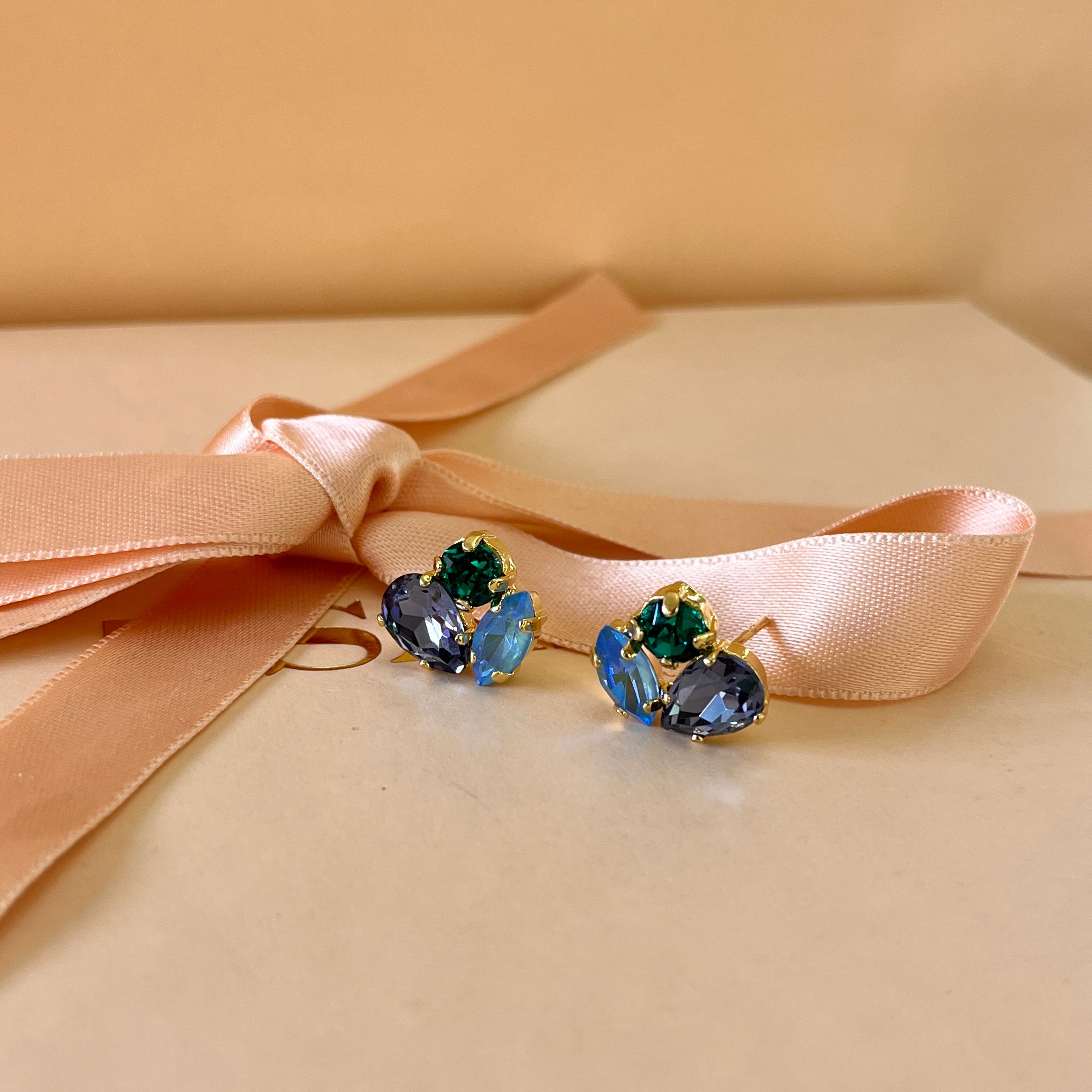Multicolour Swarovski crystals set