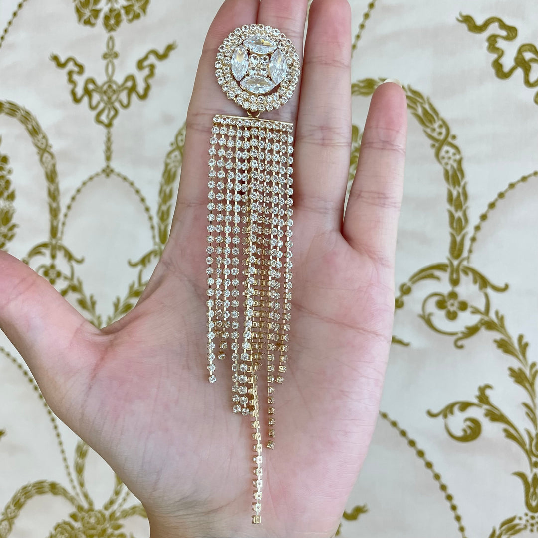 Long fringe earrings