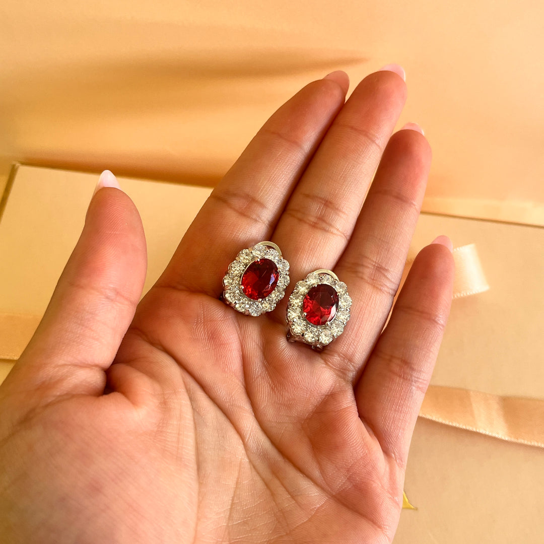 Magenta zircone set