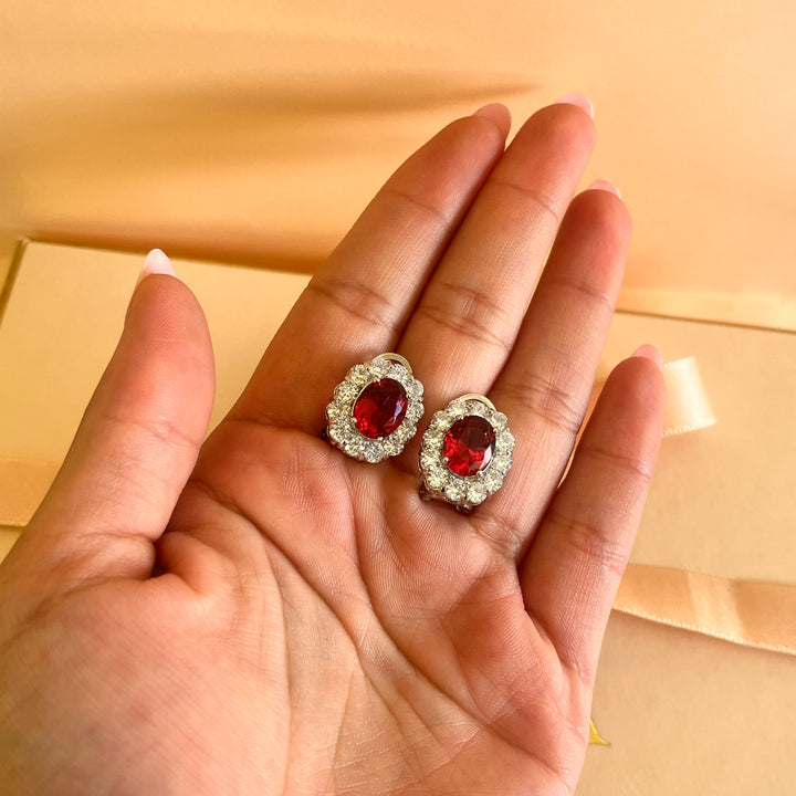 Magenta zircone set