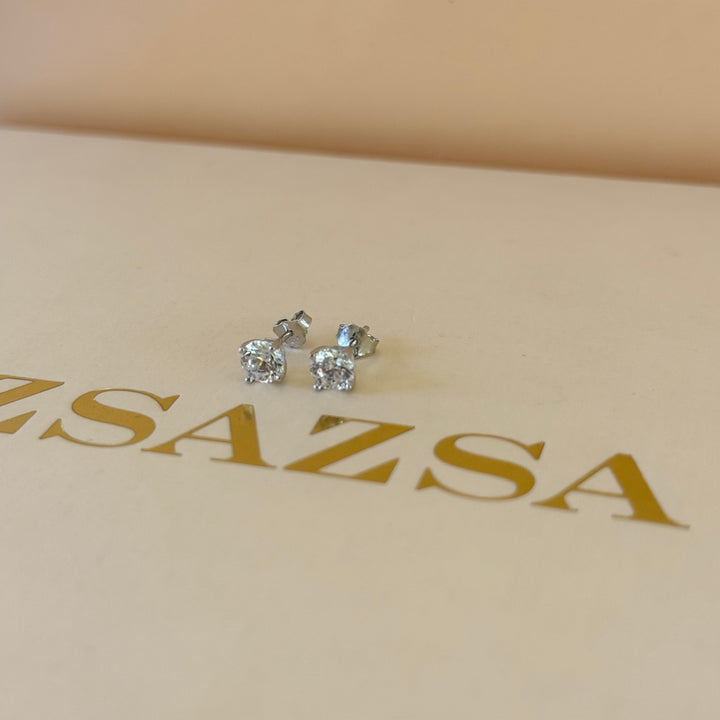 Dainty zircone sterling silver set