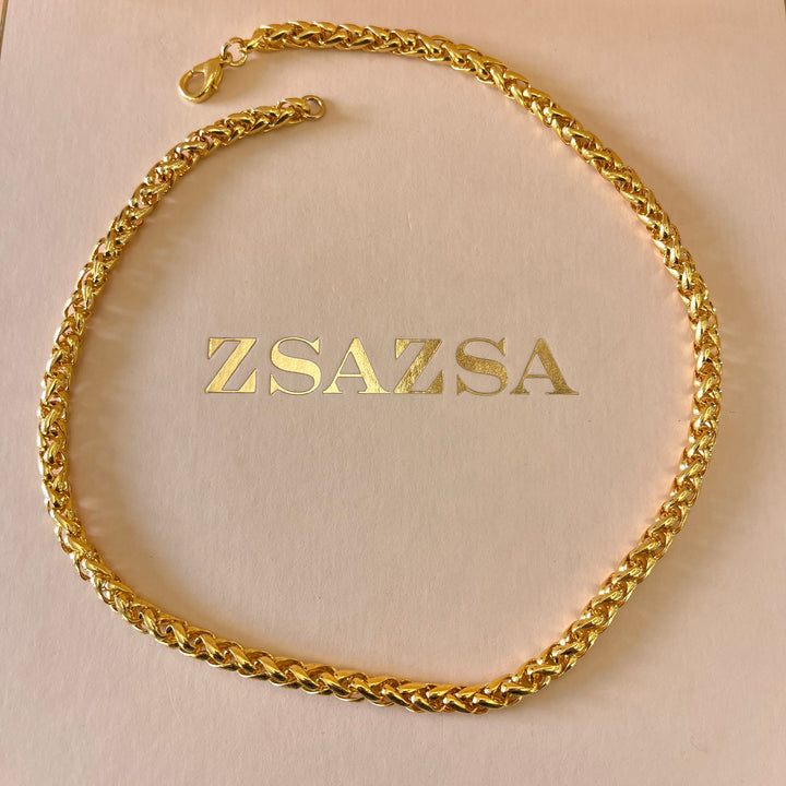 Chain gold plated necklace