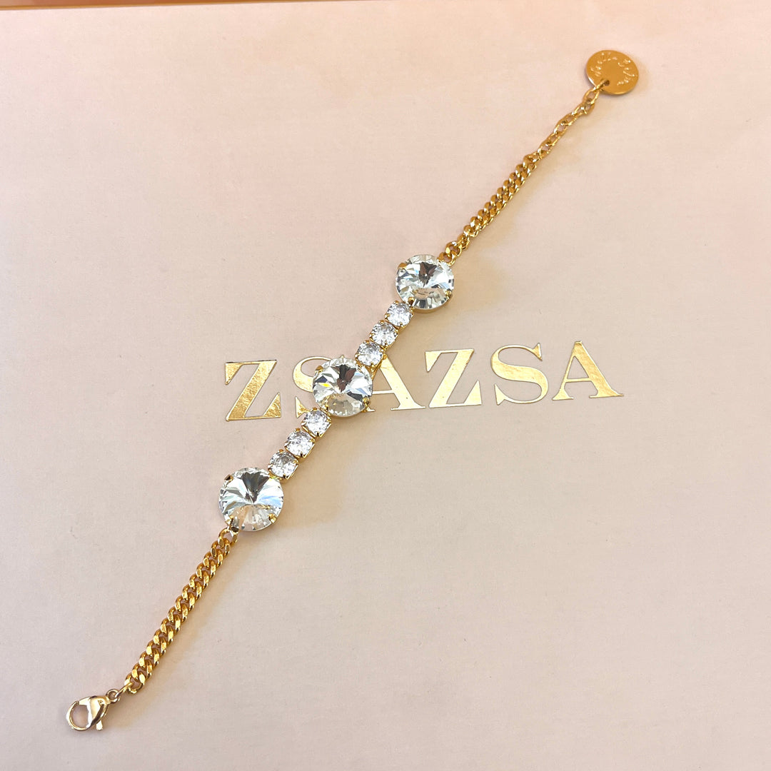 Preciosa crystals gold plated set