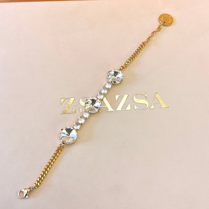 Preciosa crystals gold plated set