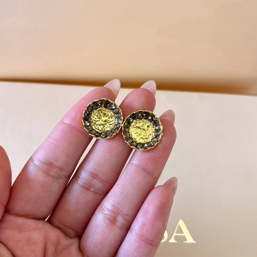 Handmade Brown gold plated set