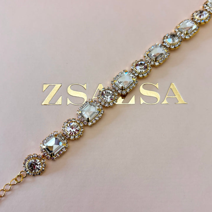 Elegant rhinestone bracelet
