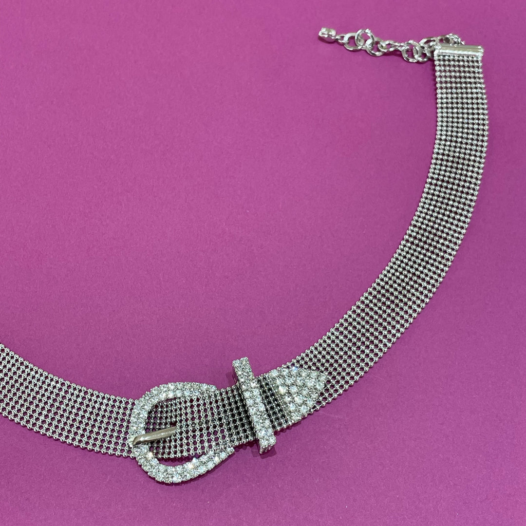 Rhinestone choker