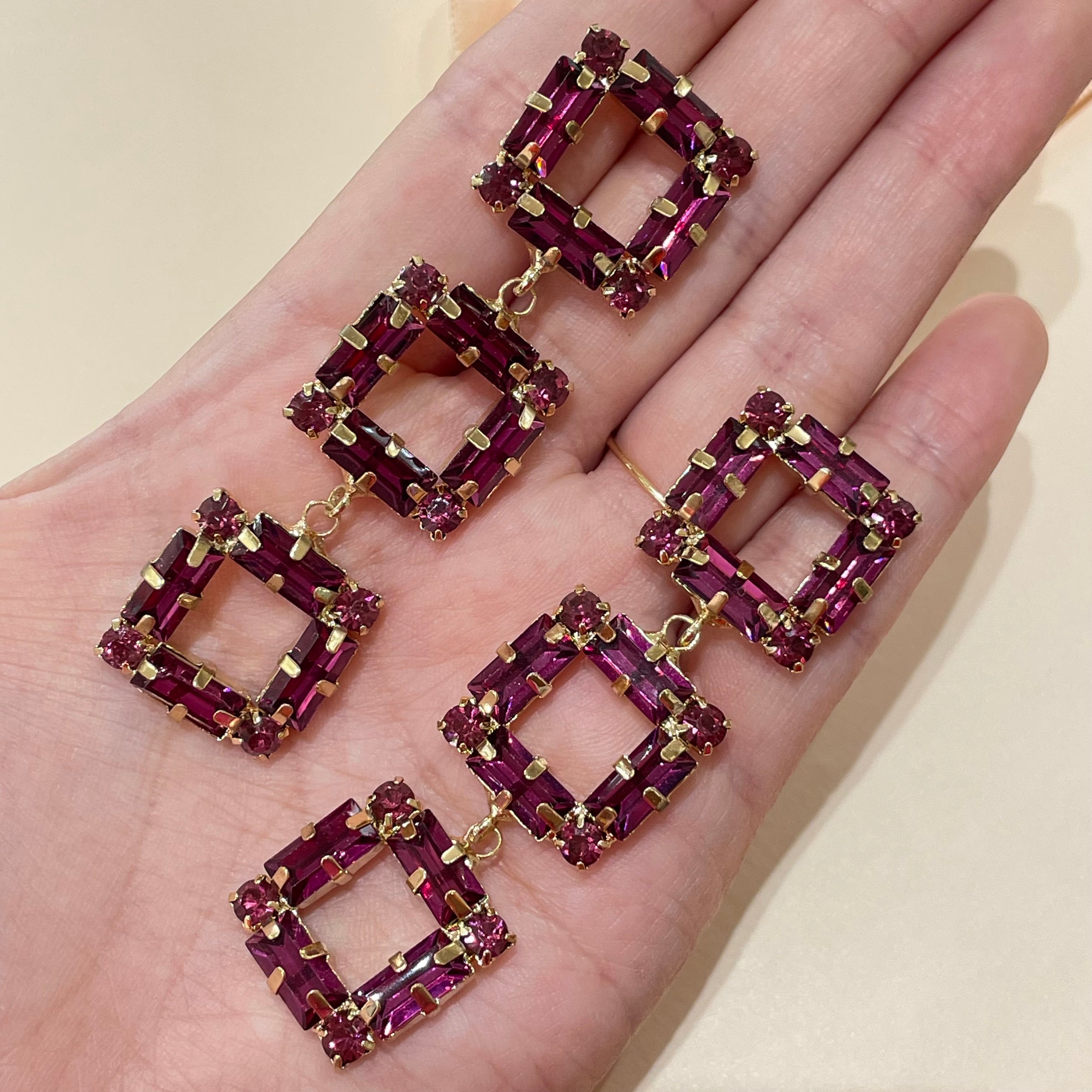 Squares earrings