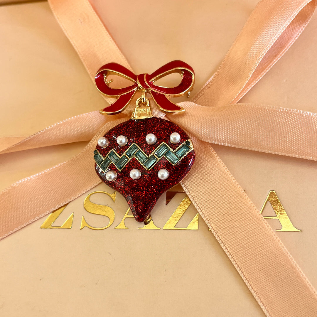 Dark red Christmas bauble