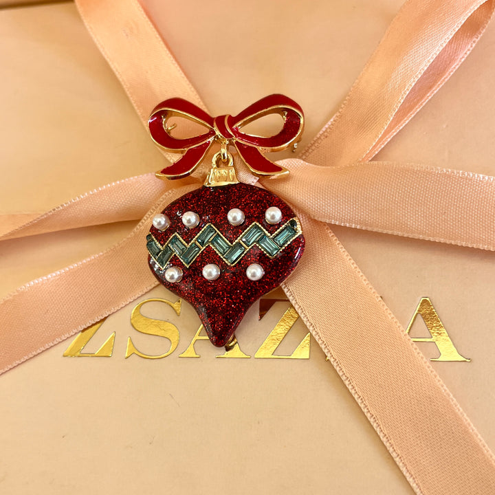 Dark red Christmas bauble