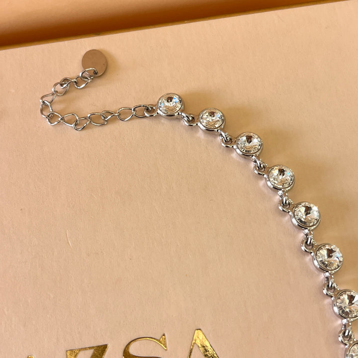 Swarovski crystal white gold plated necklace