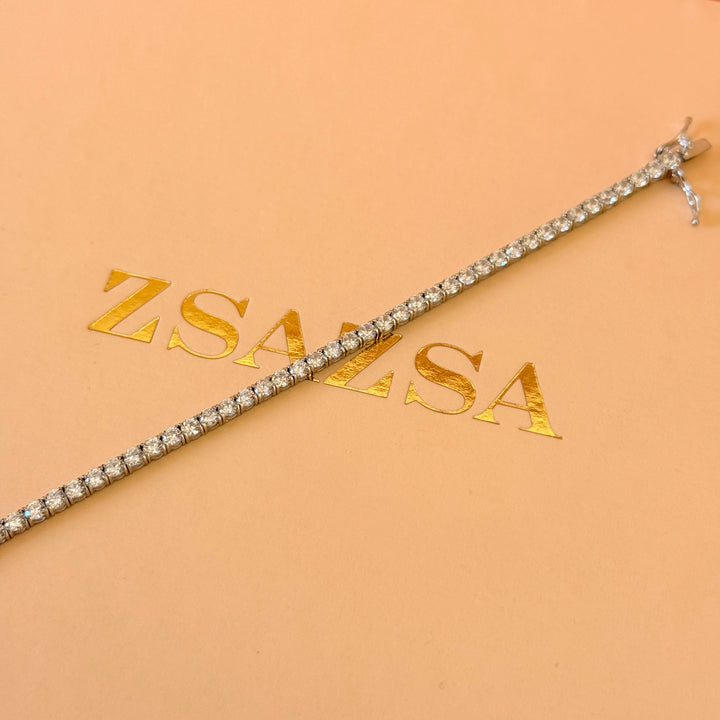 Tennis zircone sterling silver bracelet