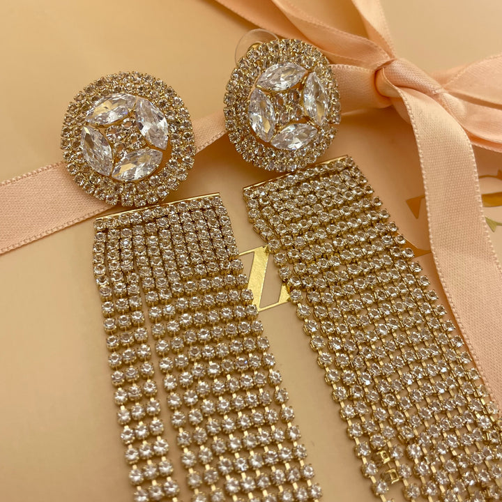 Long fringe earrings