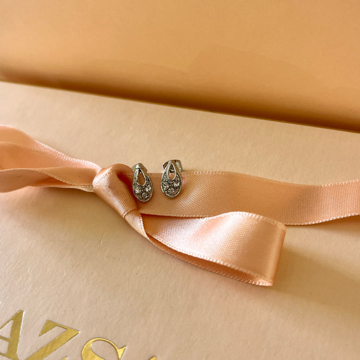 Swarovski crystals white gold plated earrings and bracelet