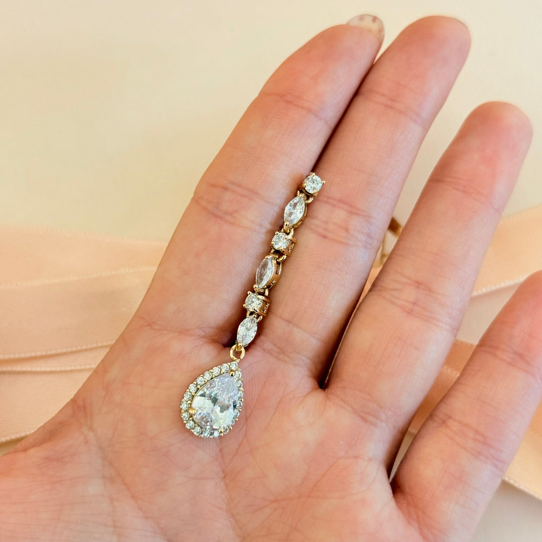 Mixed shapes zircone gold plated