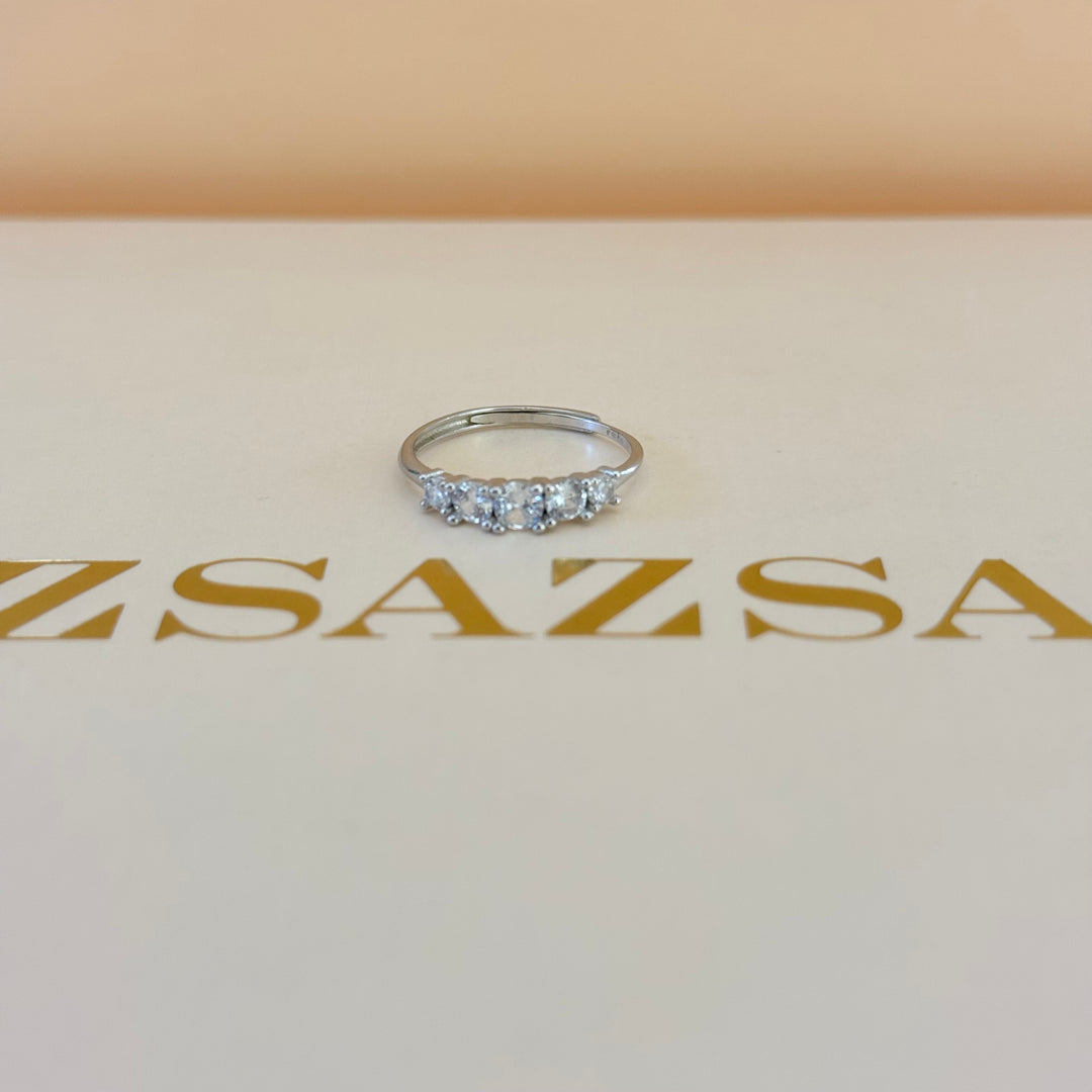 Trilogy zircone sterling silver set