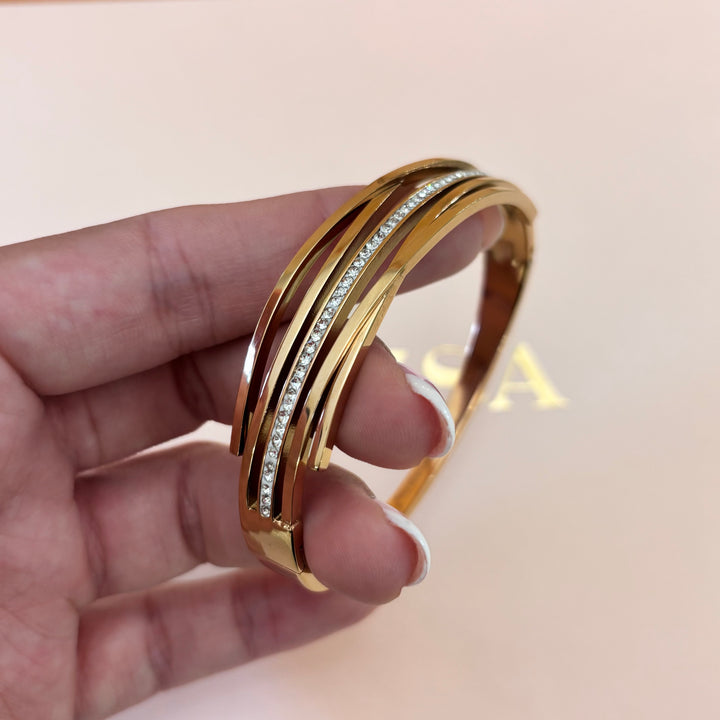 Rhinestone bangle