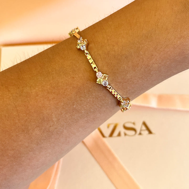 Multicolour zircone bracelet