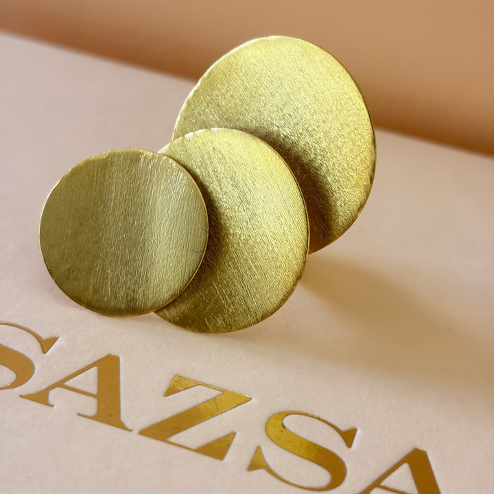 Handmade Three Circle Gold Ring | Gold Plated | ZsaZsa