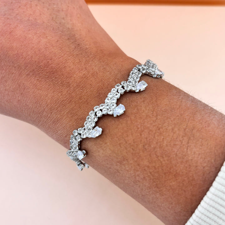 Zircone silver set