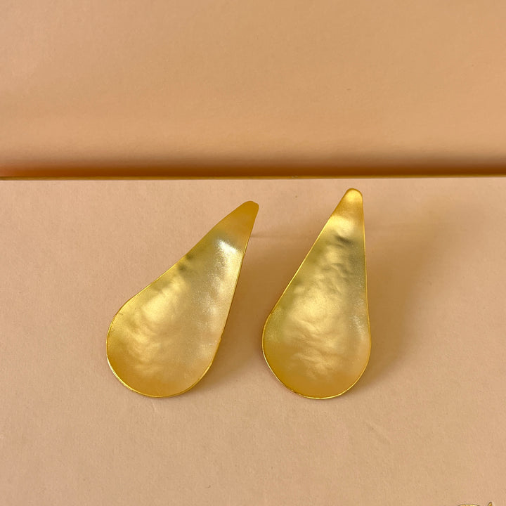 Gold handmade earrings