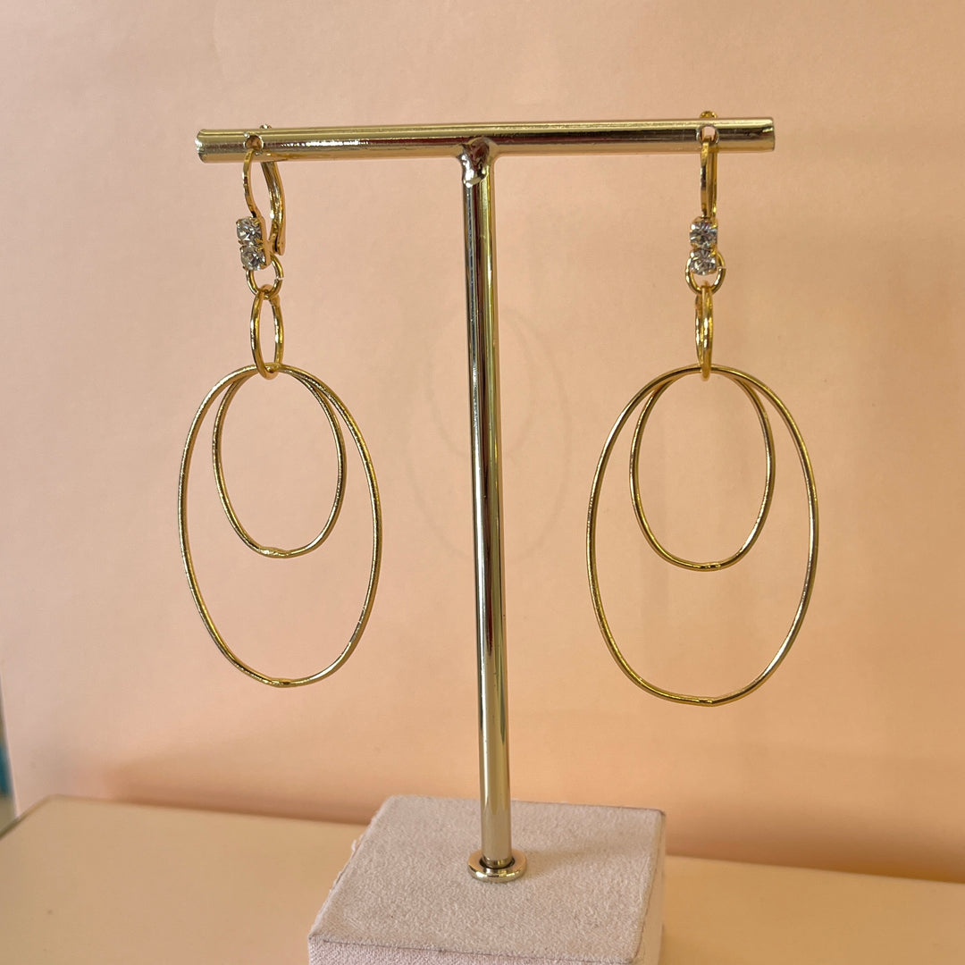 Preciosa crystals gold plated hooks