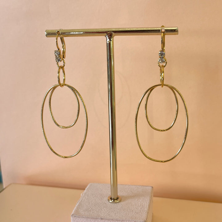 Preciosa crystals gold plated hooks