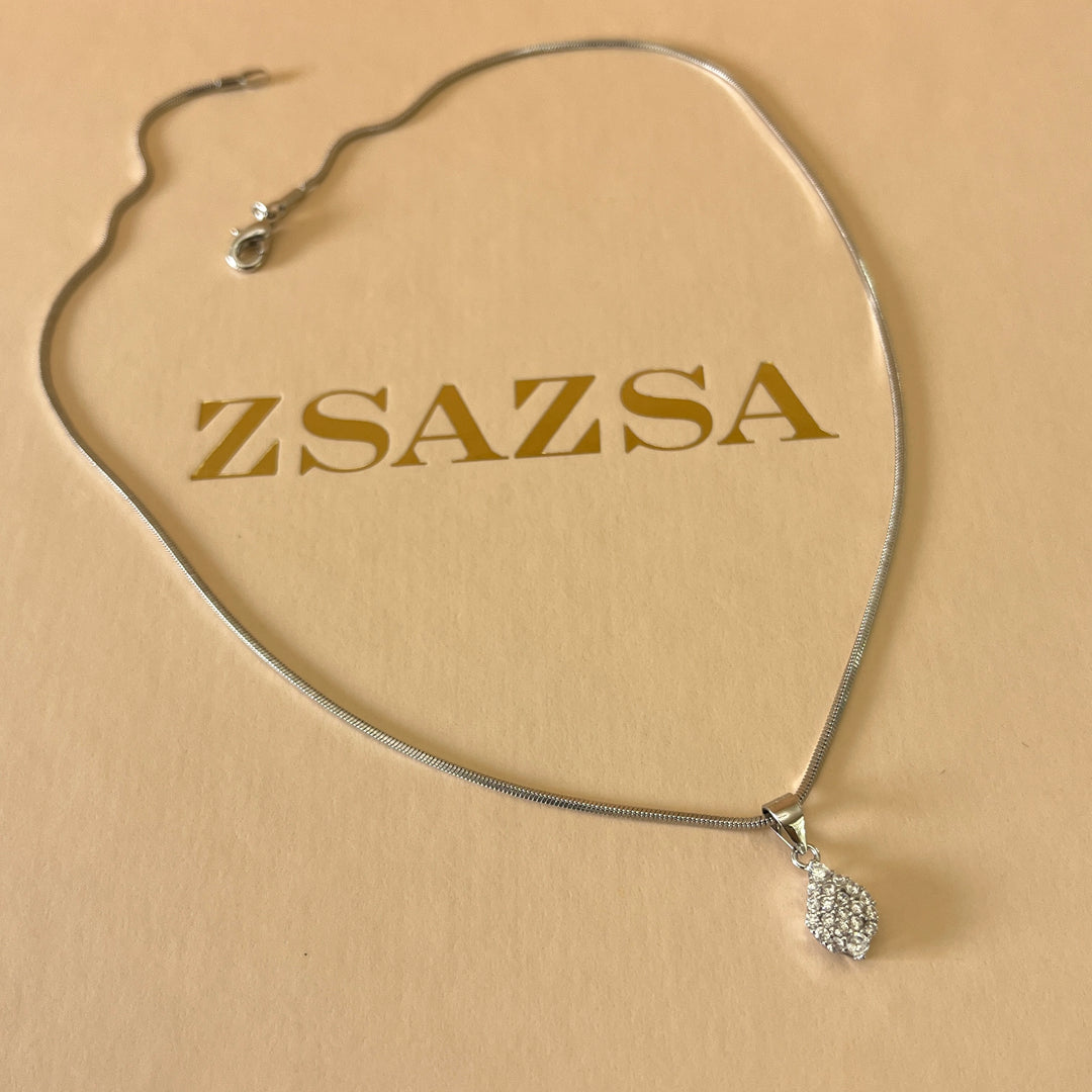 Silver zircone set