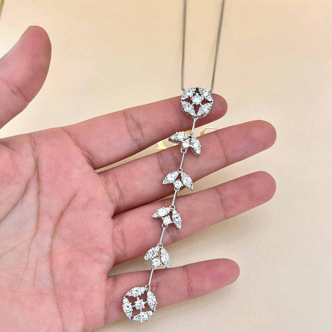 Silver zircone set