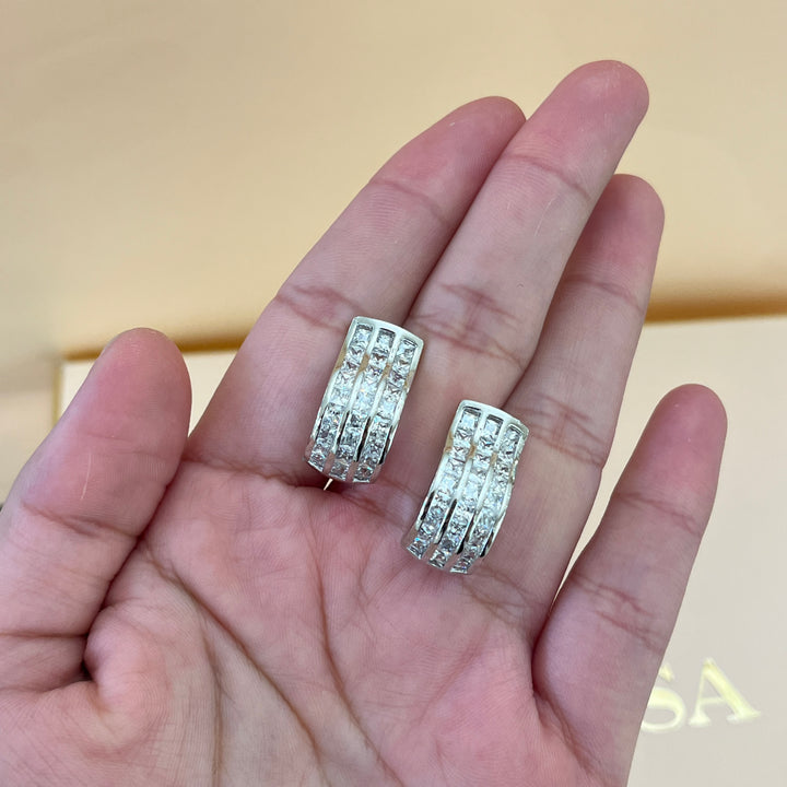 Silver zircone set