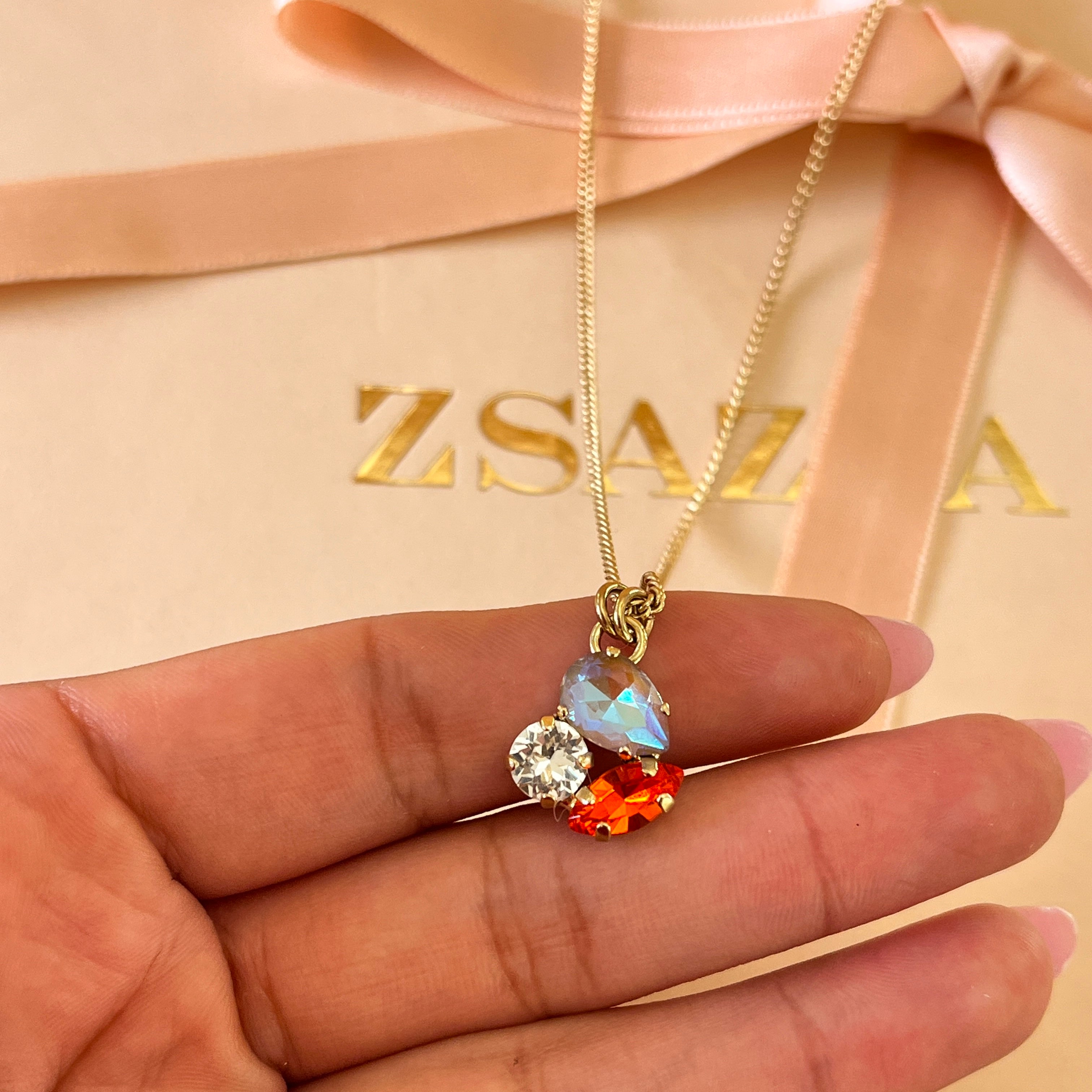 Multicolour Swarovski crystals set