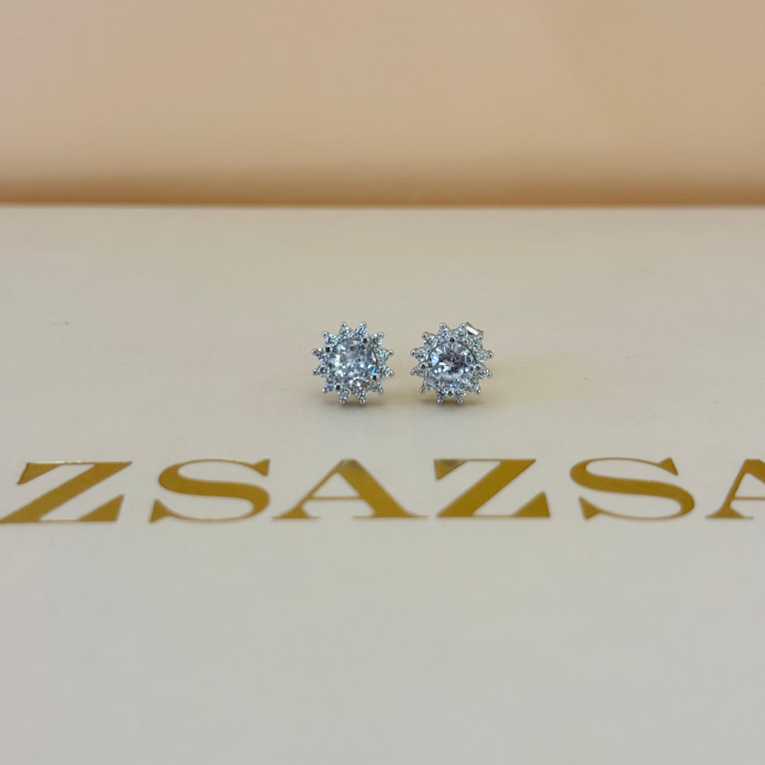 Dainty zircone sterling silver set